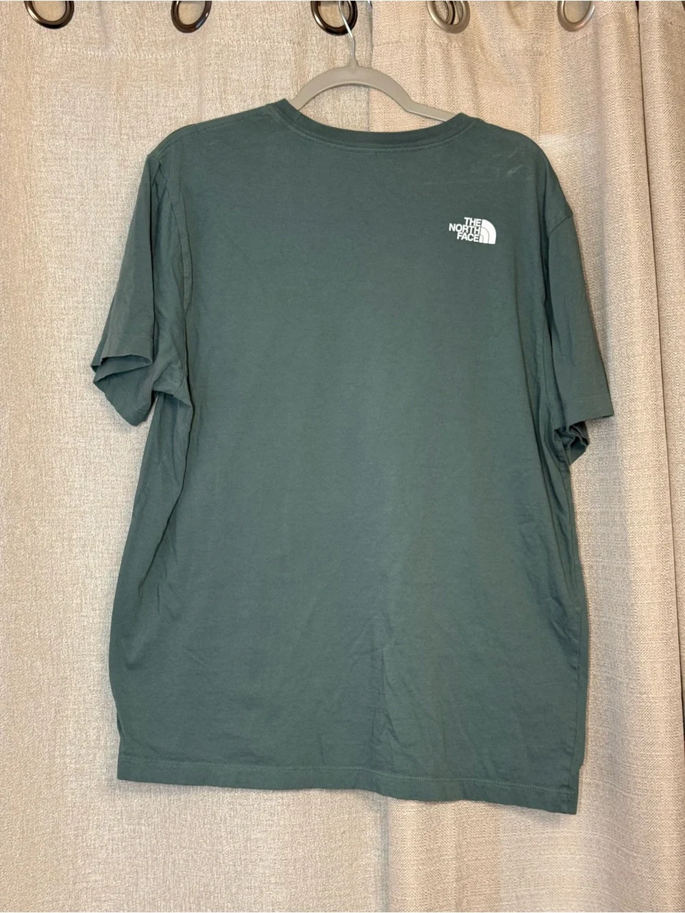 The North Face Men's Short Sleeve Tee in Forest Green with White Logo